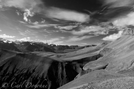high mountain ridge in Wrangell St. Elias National Park, Alaska.