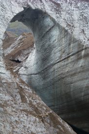 Arch in a glacier, Wrangell-St. Elias National Park, Alaska.