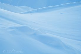 Snow covered ridges and hills, winter, Wrangell-St. Elias National Park, Alaska.